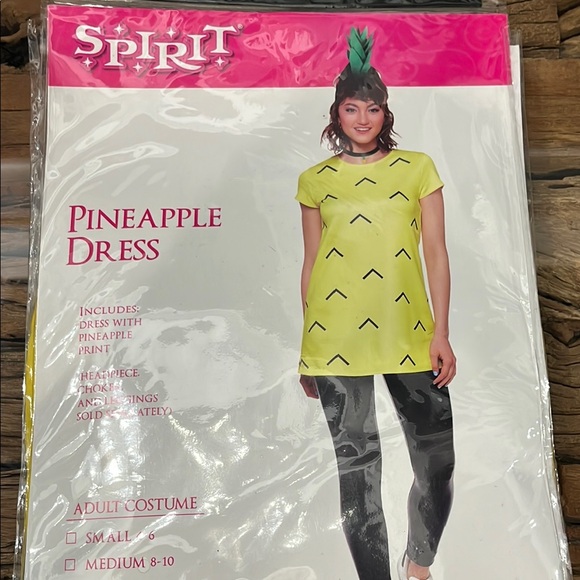 Pineaple Dress Costume Sz-L - Picture 1 of 6